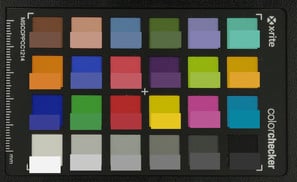 ColorChecker: исходный цвет находится в нижней половине каждого блока