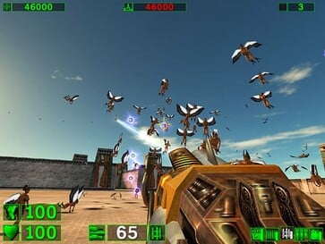На изображении: скриншот игрового процесса из игры «Serious Sam Classic: The First Encounter».