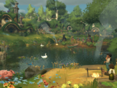 Tales of the Shire включает в себя повседневные занятия: рыбалку, садоводство, сбор ингредиентов, приготовление пищи, декорирование и заведение друзей с другими хоббитами. На картинке - официальный скриншот из игры. (Источник изображения: Steam)
