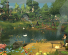 Tales of the Shire включает в себя повседневные занятия: рыбалку, садоводство, сбор ингредиентов, приготовление пищи, декорирование и заведение друзей с другими хоббитами. На картинке - официальный скриншот из игры. (Источник изображения: Steam)