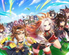 Umamusume: Pretty Derby в Steam появилась полная англоязычная поддержка: интерфейс, озвучка и субтитры. На картинке - стилизованный скриншот из игры. (Источник изображения: Cygames, Inc.)