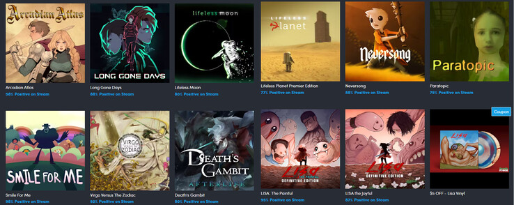 Все игры, входящие в набор Humble Bundle Serenity Forge (Источник изображения: Humble Bundle)