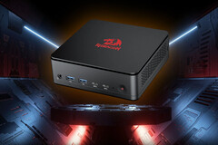 Мини-ПК Redragon MPC745 на футуристическом фоне