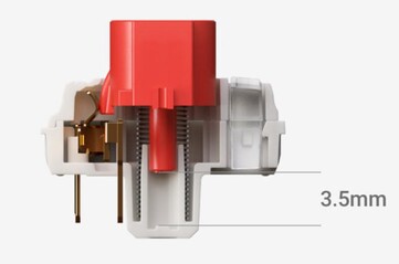 Переключатели NuPhy Air75 v3 имеют увеличенный ход клавиш - 3,5 мм. (Источник изображения: NuPhy)