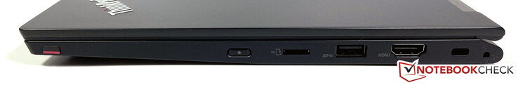 Правая сторона: Lenovo Pen Pro, клавиша включения, слот microSD, USB Type-A 3.2 Gen 2 (10 Гб/с), HDMI 2.0, слот замка Kensington