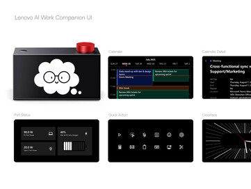 Lenovo AI Work Concept будет отображать состояние порта, календарь и расписания.