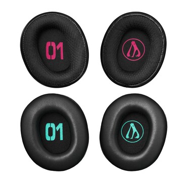 Гарнитура Audio-Technica Hatsune Miku ATH-M50xSTS-USB MIKU имеет элементы дизайна Мику даже в чашках наушников. (Источник изображения: Audio-Technica)