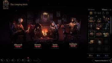 На картинке: Скриншот игрового процесса из Darkest Dungeon II.
