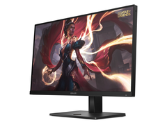 HP Omen 25 (на фото) имеет регулируемую в четырех направлениях подставку с функциями высоты, наклона, поворота и вращения. (Источник изображения: HP)