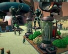 Интерфейс Mars Attracts в режиме «песочницы», демонстрирующий функции управления парком.