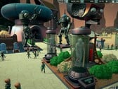 Интерфейс Mars Attracts в режиме «песочницы», демонстрирующий функции управления парком.