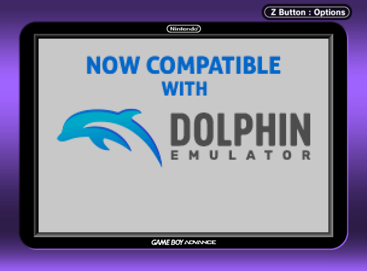 Официальная графика игрока GBA от компании «Dolphin».