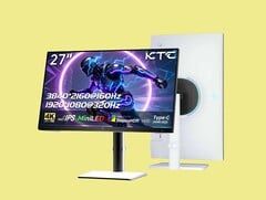 Игровой монитор KTC M27P6S оснащён IPS-панелью с разрешением 4K, частотой обновления 160 Гц и 2 304 зонами регулировки яркости.