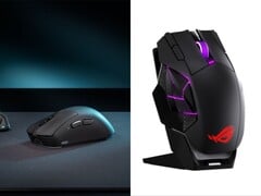 Игровые мыши ROG Gladius IV Ace (слева) и ROG Spatha X 65K (справа).