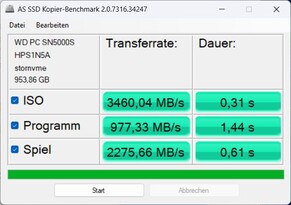 Копирование AS SSD
