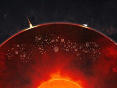 Иллюстрация художника, изображающая комки в мантии Марса (Источник изображения: NASA и JPL-Caltech; обрезано)
