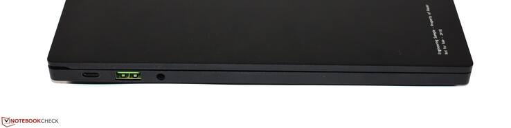 Левая сторона: USB 3.0 Type-C, USB 3.0 Type-A, комбинированный аудио разъем