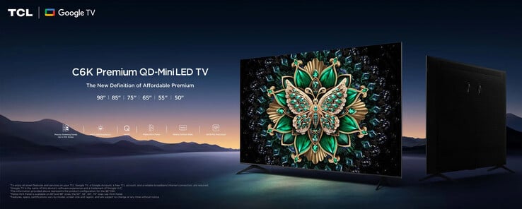 Телевизор TCL C6K, C61K или C69K QD-MiniLED. (Источник изображения: TCL)