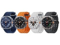 Galaxy Watch Ultra 2, как утверждается, будет оснащен на 35% более емким аккумулятором, чем Galaxy Watch Ultra, изображенный здесь.