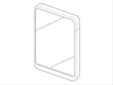 Фронтальная часть предполагаемого телефона Samsung rollable, согласно заявленному патенту. (Источник изображения: DomoAI и xleaks7)