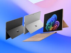 Surface Pro 12 в трех заявленных вариантах цвета.