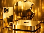 Позолоченные изделия « Apple », предвещающие будущий рост цен, представлены на сайте Apple.