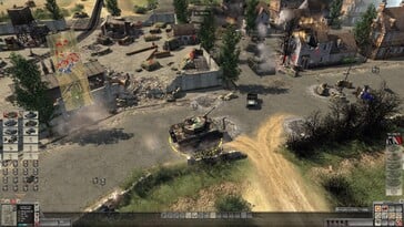 На снимке: скриншот игрового процесса из игры «Men of War: Assault Squad 2».