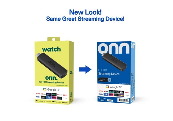 Onn Full HD, выпущенный в 2023 году, также поставляется в новой розничной коробке. (Источник изображения: Walmart)