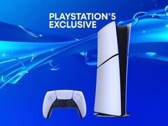 Баннер, рекламирующий эксклюзивные игры для PlayStation, изображён вместе с консолью PS5