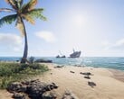 Изображение, на котором запечатлен корабль, потерпевший крушение, в игре «Project Castaway».