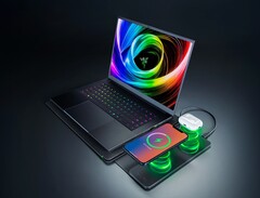 Razer поместила две катушки для зарядки Qi в чехол для ноутбука.