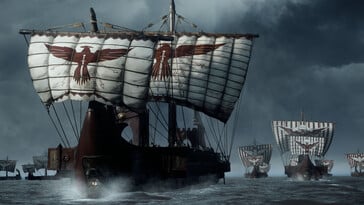 Изображение, на котором изображены корабли в игре «Ryse: Son of Rome».