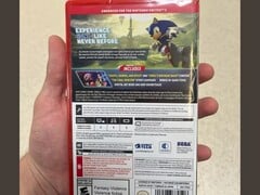 Фотография физической коробки игры «Sonic Frontiers Definitive Edition» для Nintendo Switch 2
