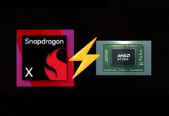 Snapdragon X начального уровня обменивается ударами с Ryzen 7 8840U в многоядерном Geekbench 6. (Источник изображения: AMD, Qualcomm, отредактировано)