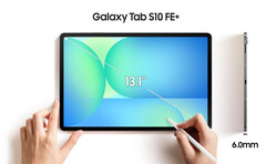 Модель Galaxy Tab S10 FE+ будет оснащена 13,1-дюймовым дисплеем. (Источник изображения: Эван Бласс)