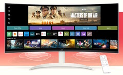 LG представляет изогнутый 34-дюймовый 21:9 монитор webOS VA с функциями потокового мультимедиа, живого ТВ, Apple Airplay и Microsoft 365. (Источник изображения: LG)