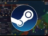 Изображение с логотипом Steam и игрой Age of History 3, которая сейчас продаётся в Steam со скидкой 80%.