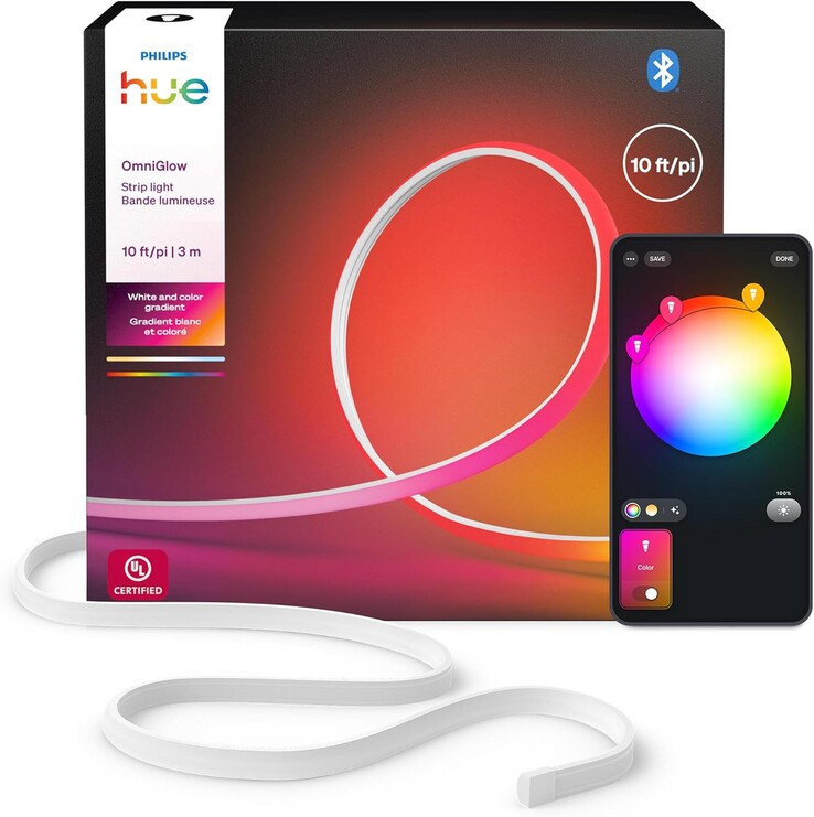 Светильник на ленте Philips Hue OmniGlow 10 футов (3 м). (Источник изображения: Philips Hue)