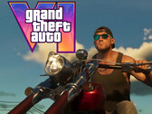 Баннер GTA 6, на котором изображен Джейсон на мотоцикле (Источник изображения: скриншот, Rockstar Games YouTube с правками)