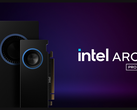 Изображение графических процессоров для рабочих станций ARC PRO, опубликованное Intel