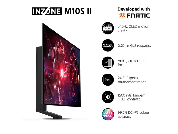 Основные характеристики игрового монитора Inzone M10S II