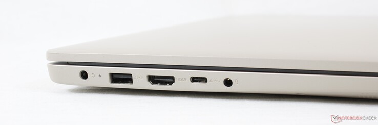 Слева: Гнездо питания, USB 2.0, HDMI, USB-C 3.2 Gen 1, аудио 3.5 мм