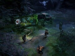Изображение, демонстрирующее игровую среду и персонажей игры «Mutant Year Zero: Road to Eden», на которую сейчас действует скидка 70 %.