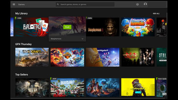 На фото: Приложение Nvidia GeForce Now на Steam Deck, в котором представлены самые продаваемые игры из магазинов и четверг GFN от Nvidia (в который каждый четверг добавляются новые игры) (Источник изображения: скриншот сделан по просьбе родного приложения Nvidia)