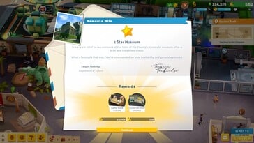На снимке: скриншот игрового процесса из игры «Two Point Museum».