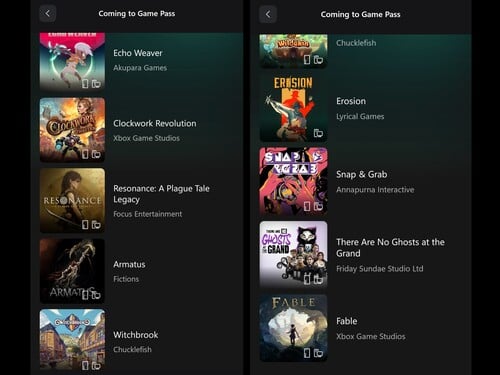 Грядущие игры Xbox Game Pass