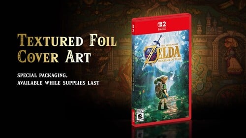 Представлена обложка с текстурированной фольгой для ремейка игры «Zelda: Ocarina of Time»