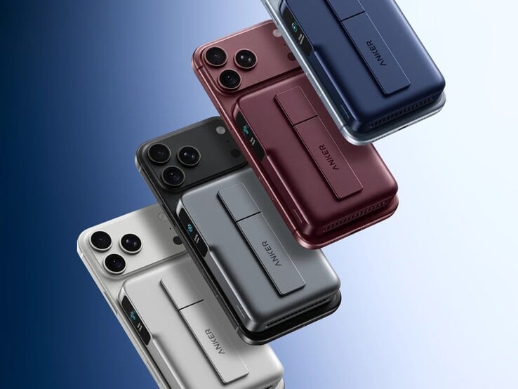 Anker MagGo 2 Pro выпускается в нескольких цветах, в том числе в бордовом