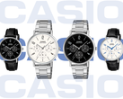Слева направо на фото: Casio MTP-VT06L-1B, MTP-VT06D-7B, MTP-VT06D-1B и MTP-VT06L-7B.