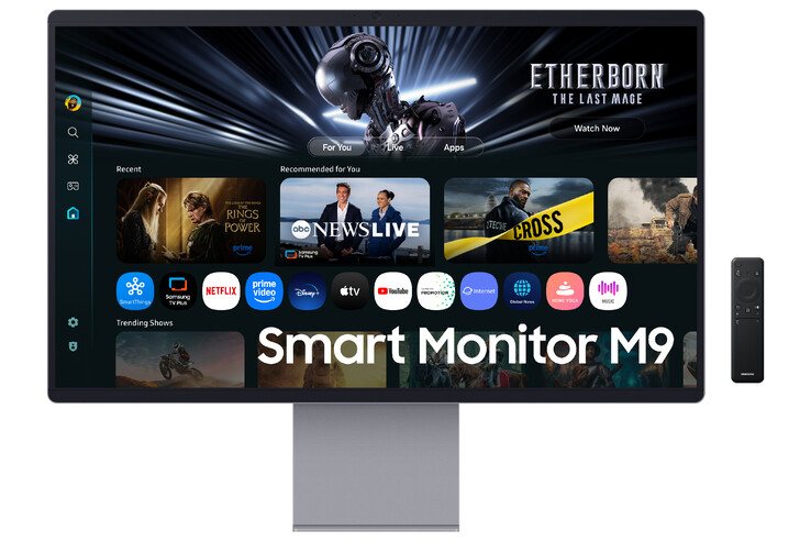 Новый QD-OLED монитор M90SF имеет металлическую рамку (Источник изображения: Samsung)